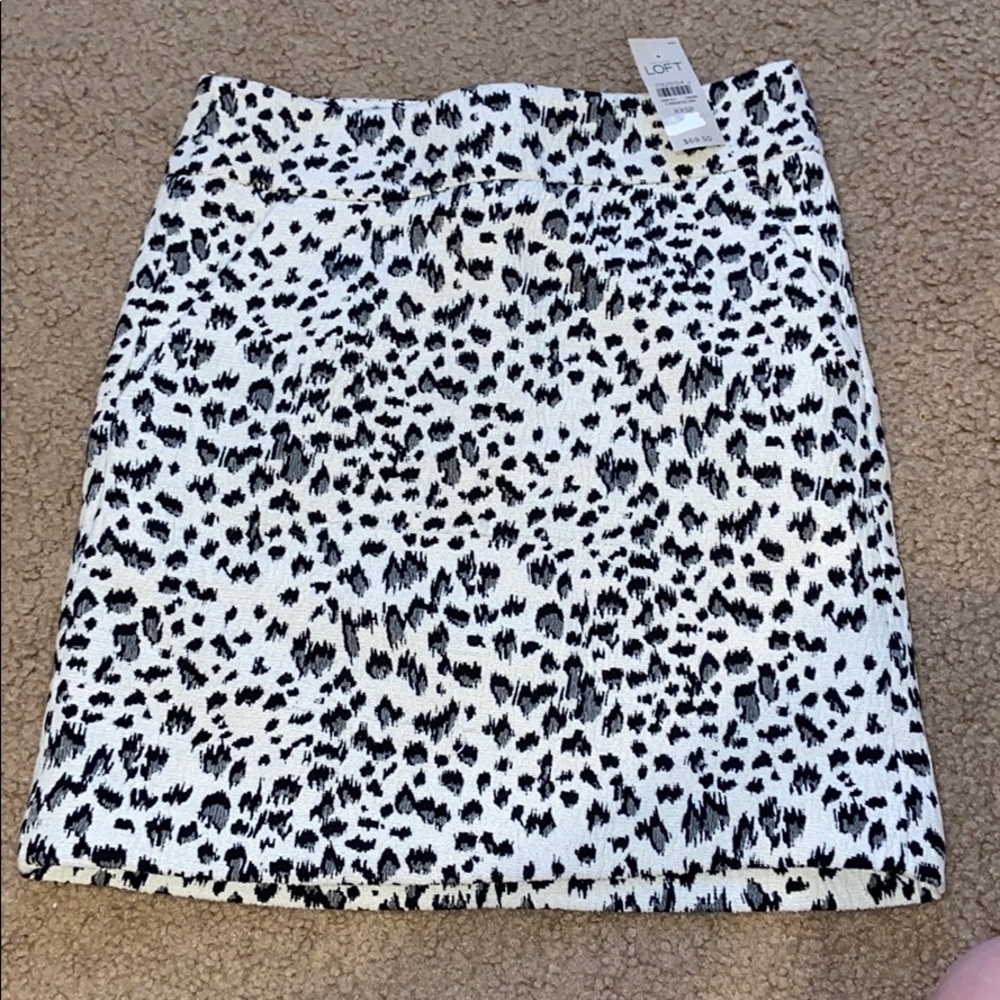 Loft Dalmatian Mini Skirt